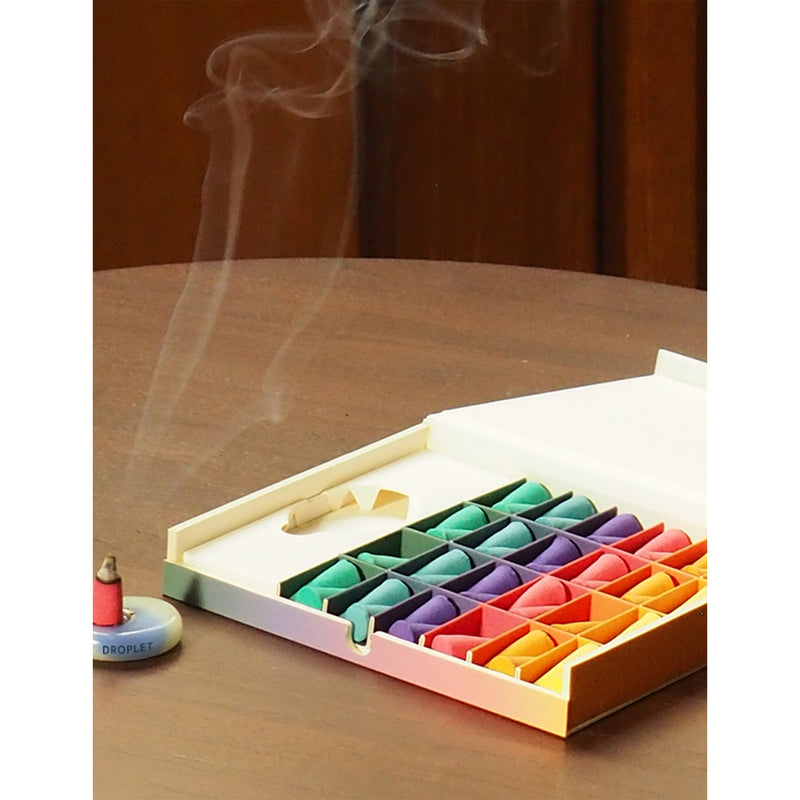 Incense droplet variety set 48 pieces with six scents - British product