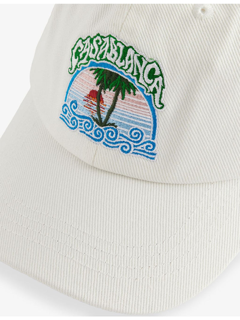 Casablanca palm tree embroidered baseball cap, UK version