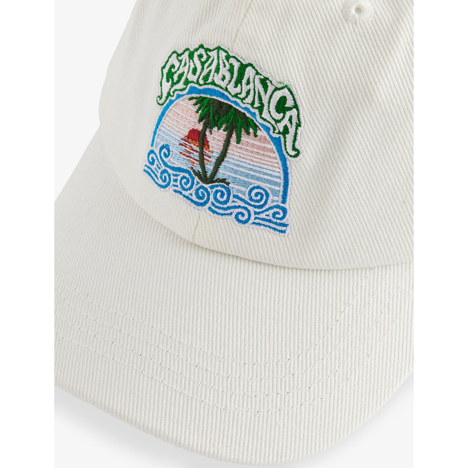 Casablanca palm tree embroidered baseball cap, UK version
