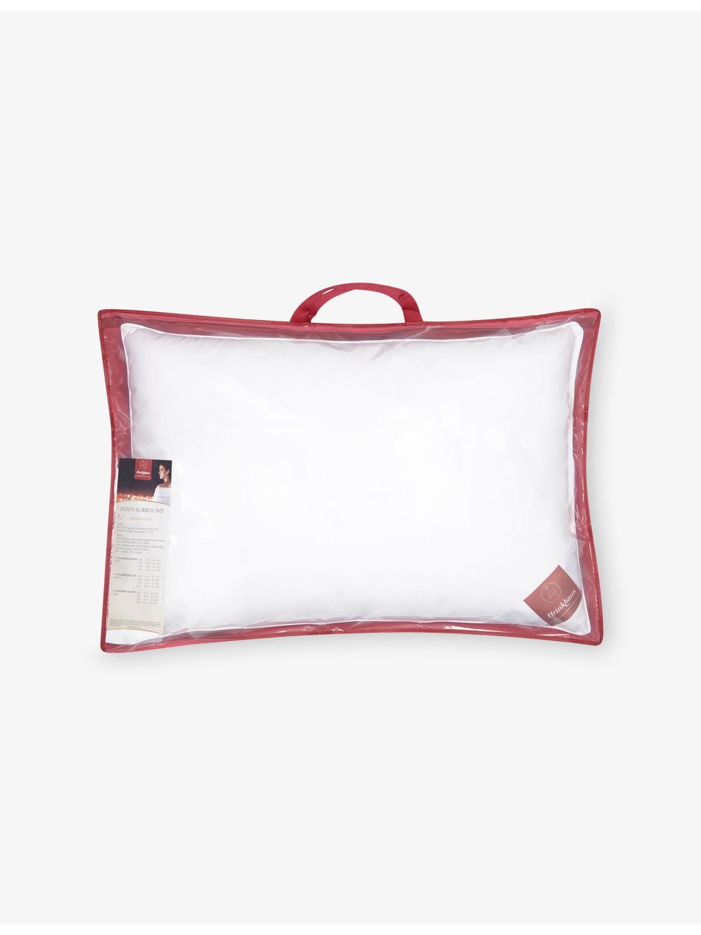 Brinkhaus Down Surround Firm pillow, imported from the UK