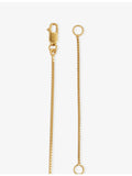 Rachel Jackson 14ct gold-plated T-bar necklace with cubic zirconia (British brand)