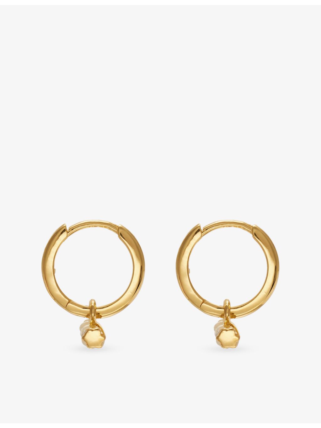 Rachel Jackson 18ct gold-plated huggie earrings - British product