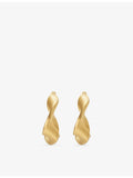 Rachel Jackson 18ct gold-plated twisted hoop earrings - British product