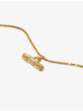 Rachel Jackson twisted T-bar bracelet 14ct gold-plated, imported from the UK