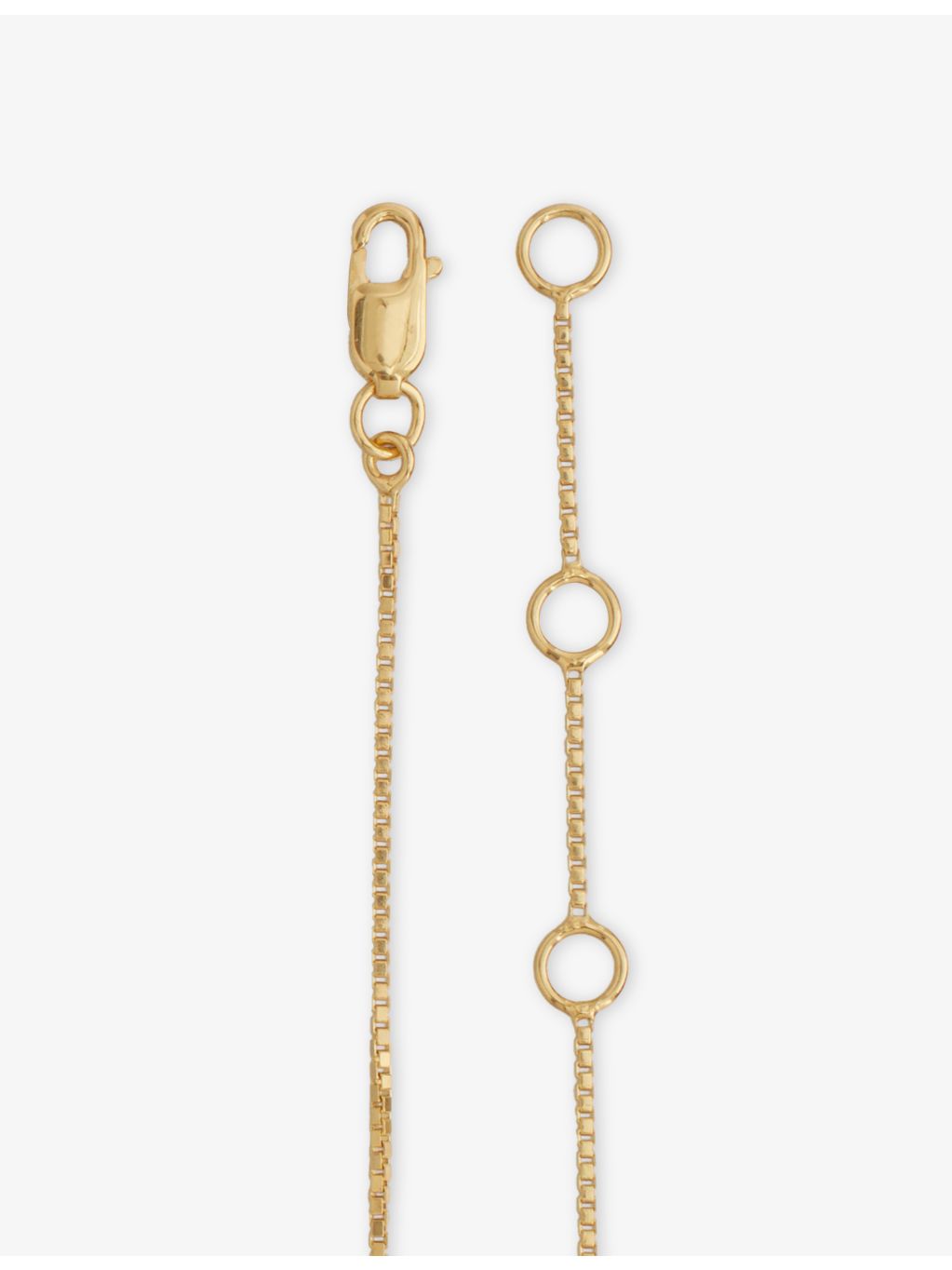 Rachel Jackson twisted T-bar bracelet 14ct gold-plated, imported from the UK
