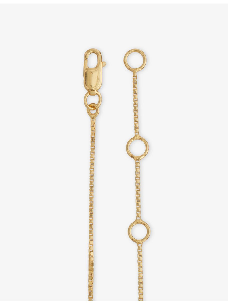 Rachel Jackson twisted T-bar bracelet 14ct gold-plated, imported from the UK