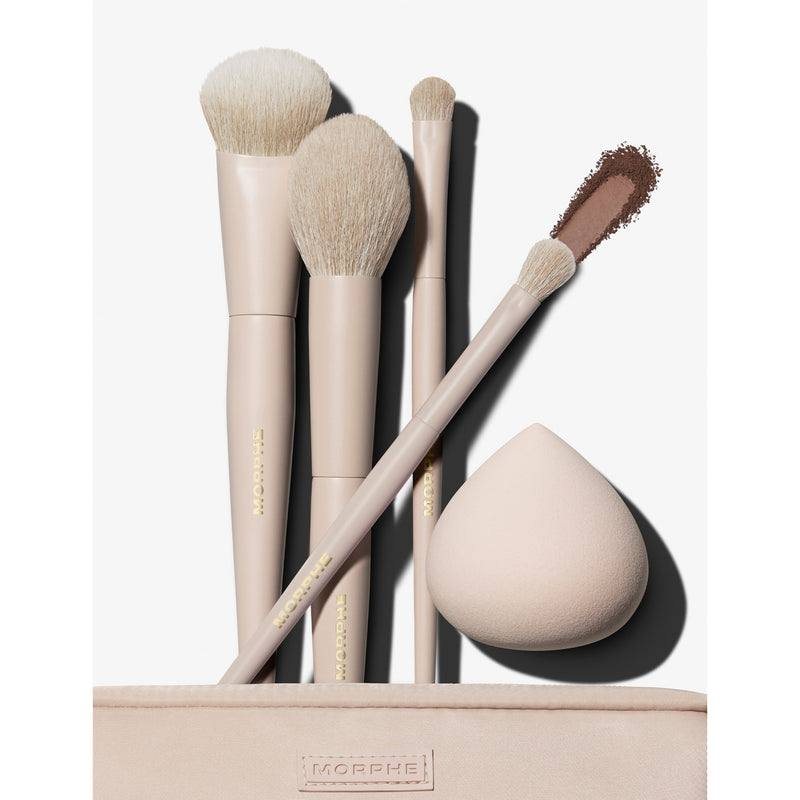 Morphe Oat Latte 5-piece brush set, imported from the UK