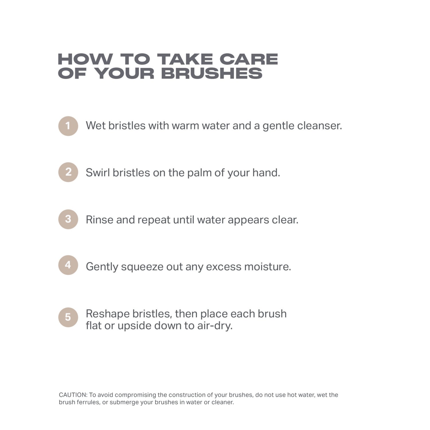 Morphe Oat Latte 5-piece brush set, imported from the UK