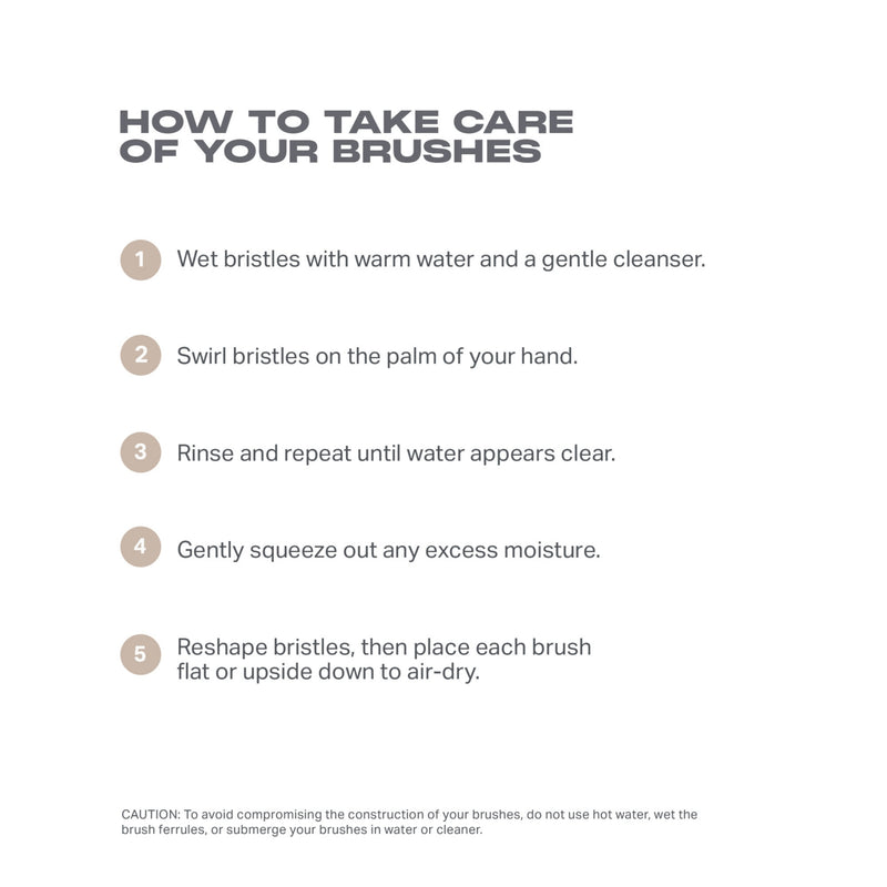 Morphe Oat Latte 5-piece brush set, imported from the UK