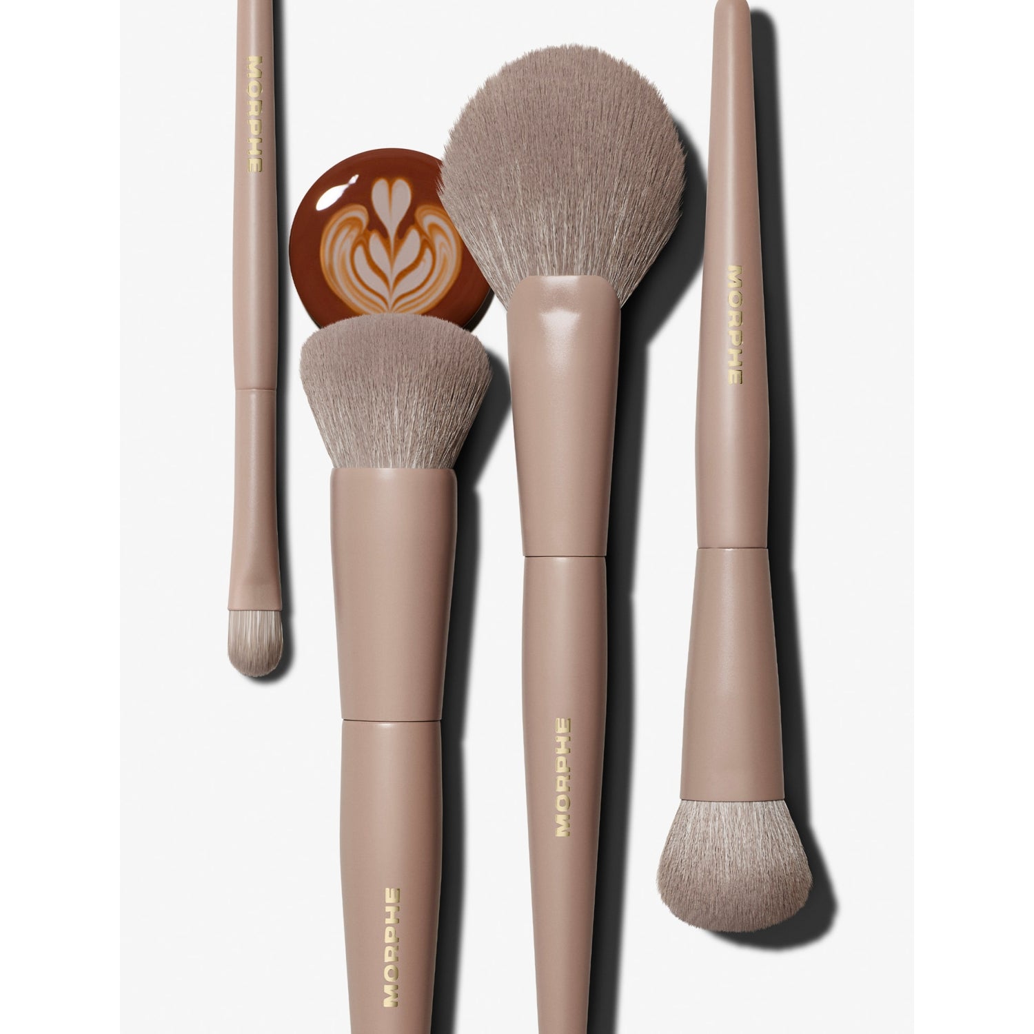 Morphe Iced Mocha 4-piece face brush set - British product