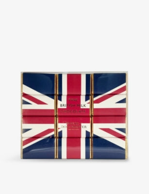 House of Dorchester Union Jack chocolate slims 120g, imported from the UK