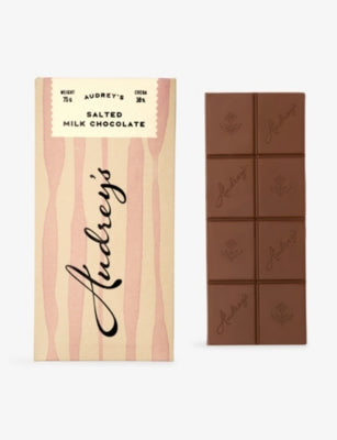 Audrey's salted milk chocolate bar 80g, imported from the UK