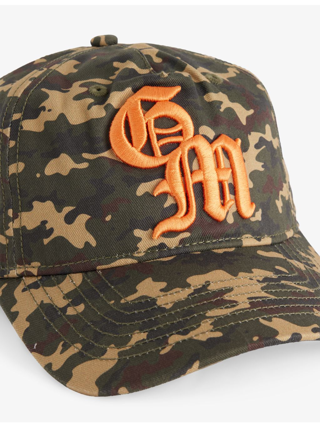 GODMADE camo cotton cap with logo embroidery, UK version