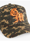 GODMADE camo cotton cap with logo embroidery, UK version