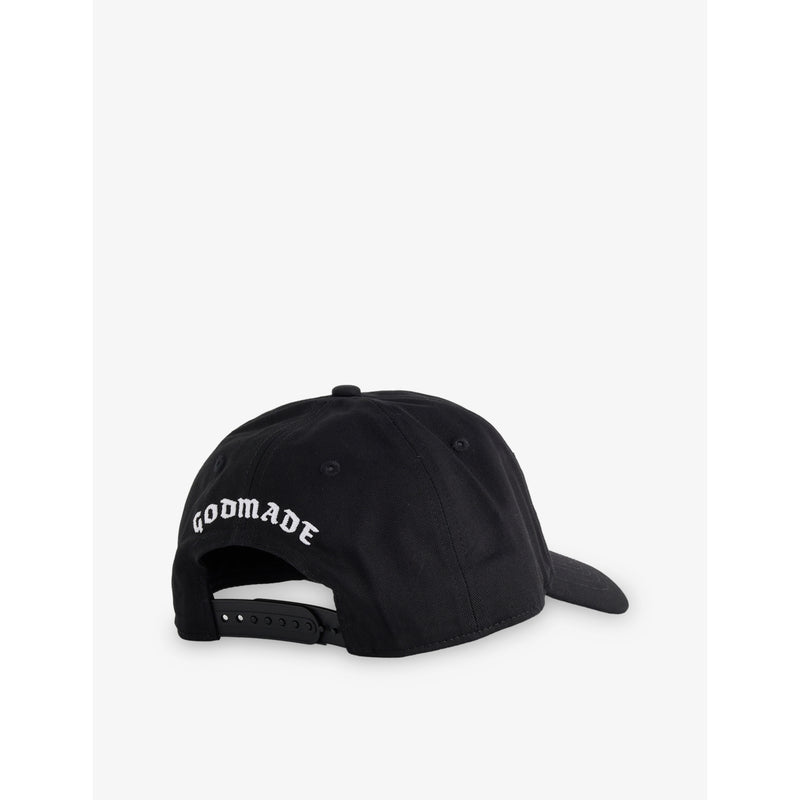 GODMADE adjustable cotton cap with embroidered logo, imported from the UK