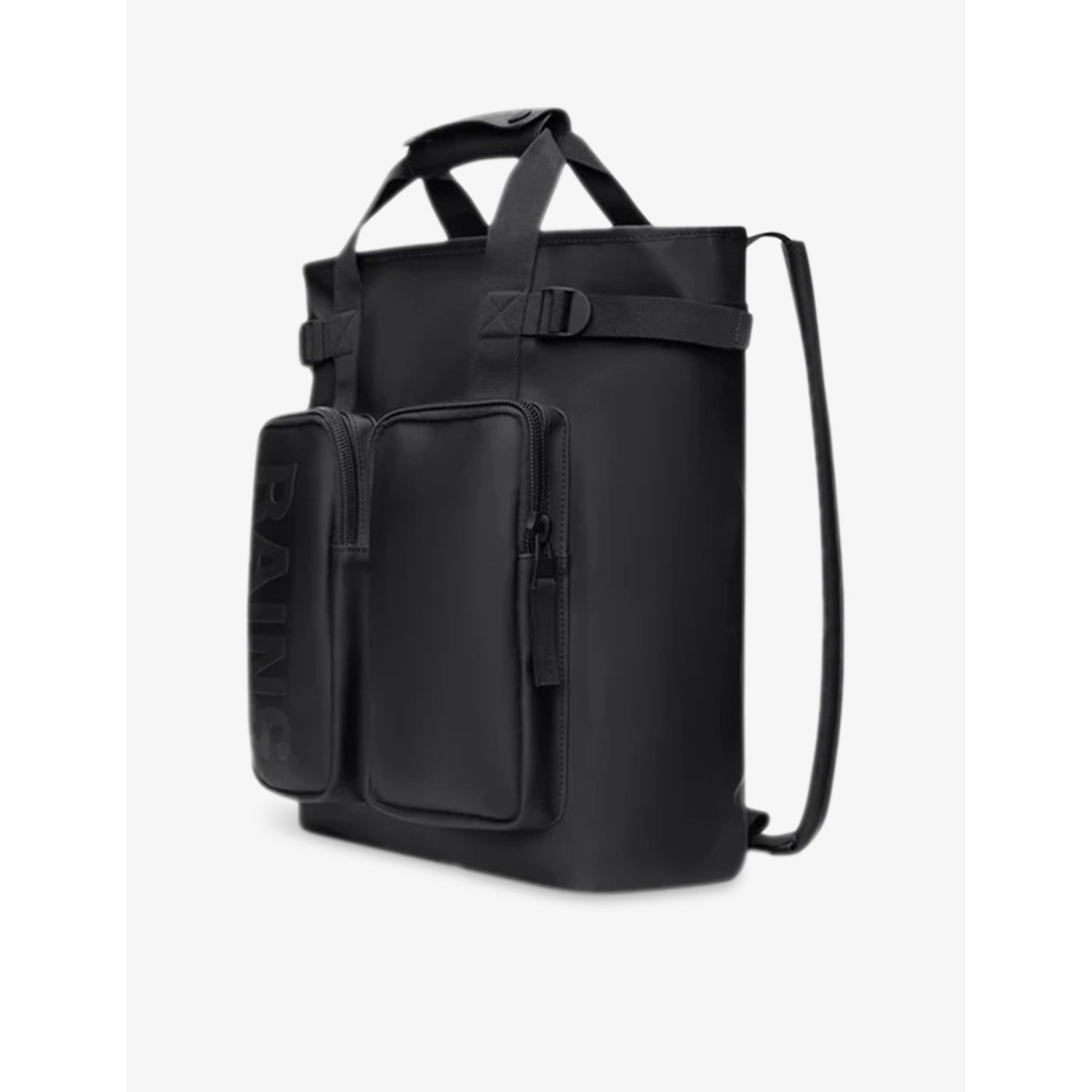 Rains Texel tote backpack with polyurethane coating, imported from the UK