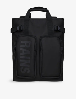 Rains Texel tote backpack with polyurethane coating, imported from the UK
