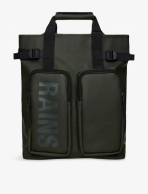 Rains Texel tote backpack with polyurethane coating, imported from the UK