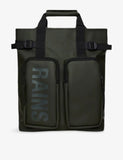 Rains Texel tote backpack with polyurethane coating, imported from the UK