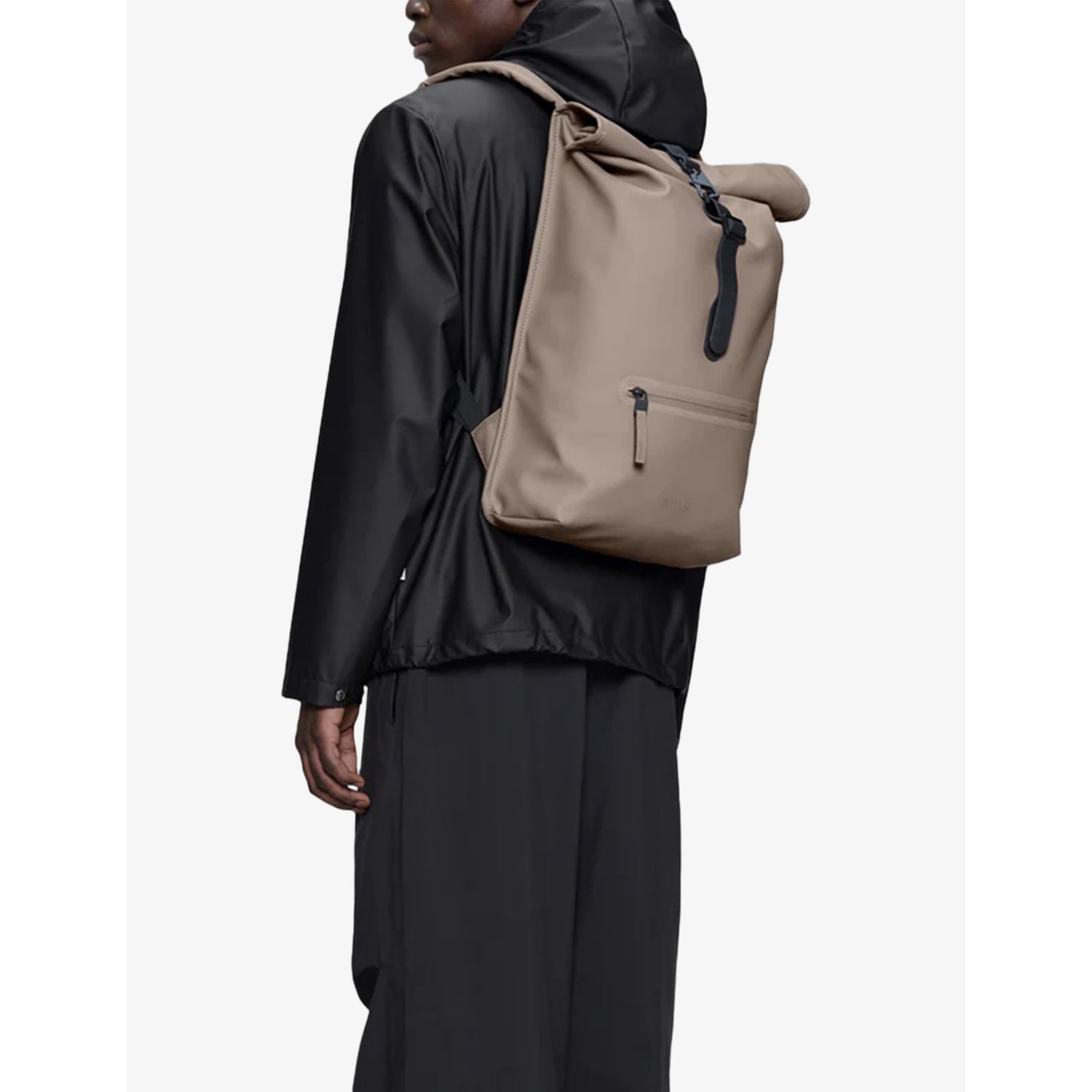 Rains roll-top woven rucksack 60cm - British product