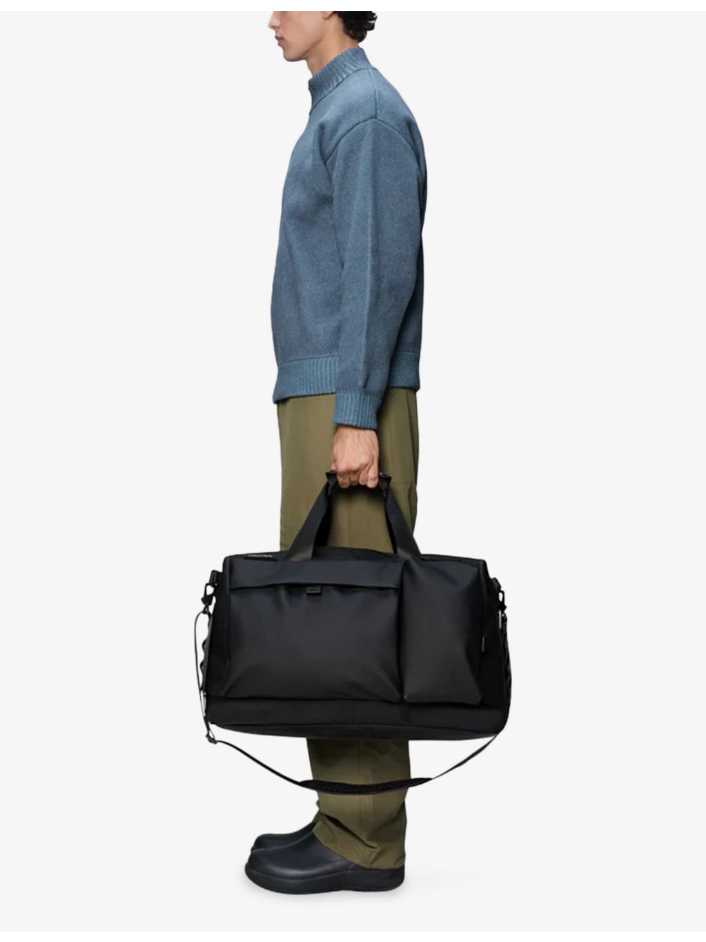 Rains Otaru coated weekend bag in polyester, UK version
