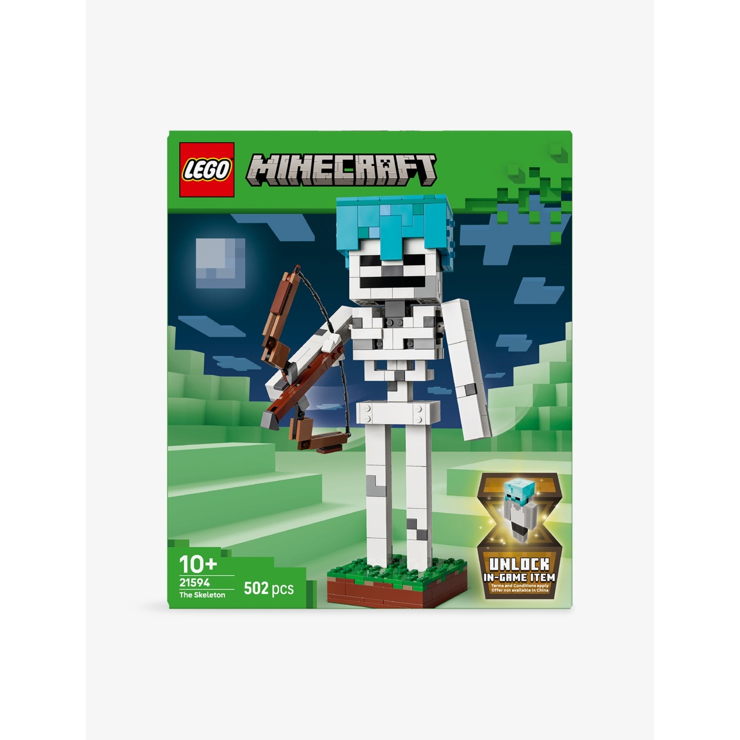 LEGO Minecraft skeleton playset 502 pieces (British brand)