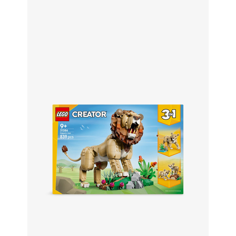 LEGO Creator majestic lion playset 839 pieces, imported from the UK