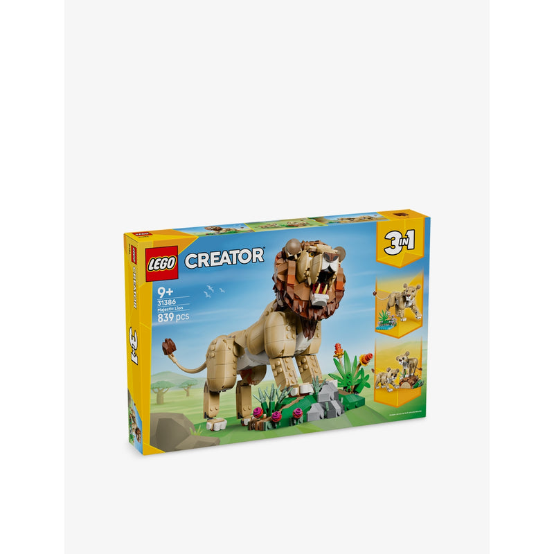 LEGO Creator majestic lion playset 839 pieces, imported from the UK