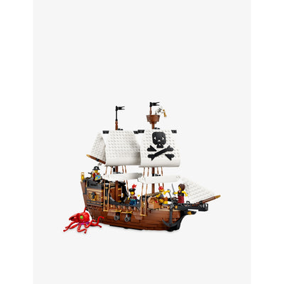 selfridges LEGO Creator 3-in-1 31387 Iconic Pirate Ship Building Set 1074 Pieces- Buy online at McGrocer