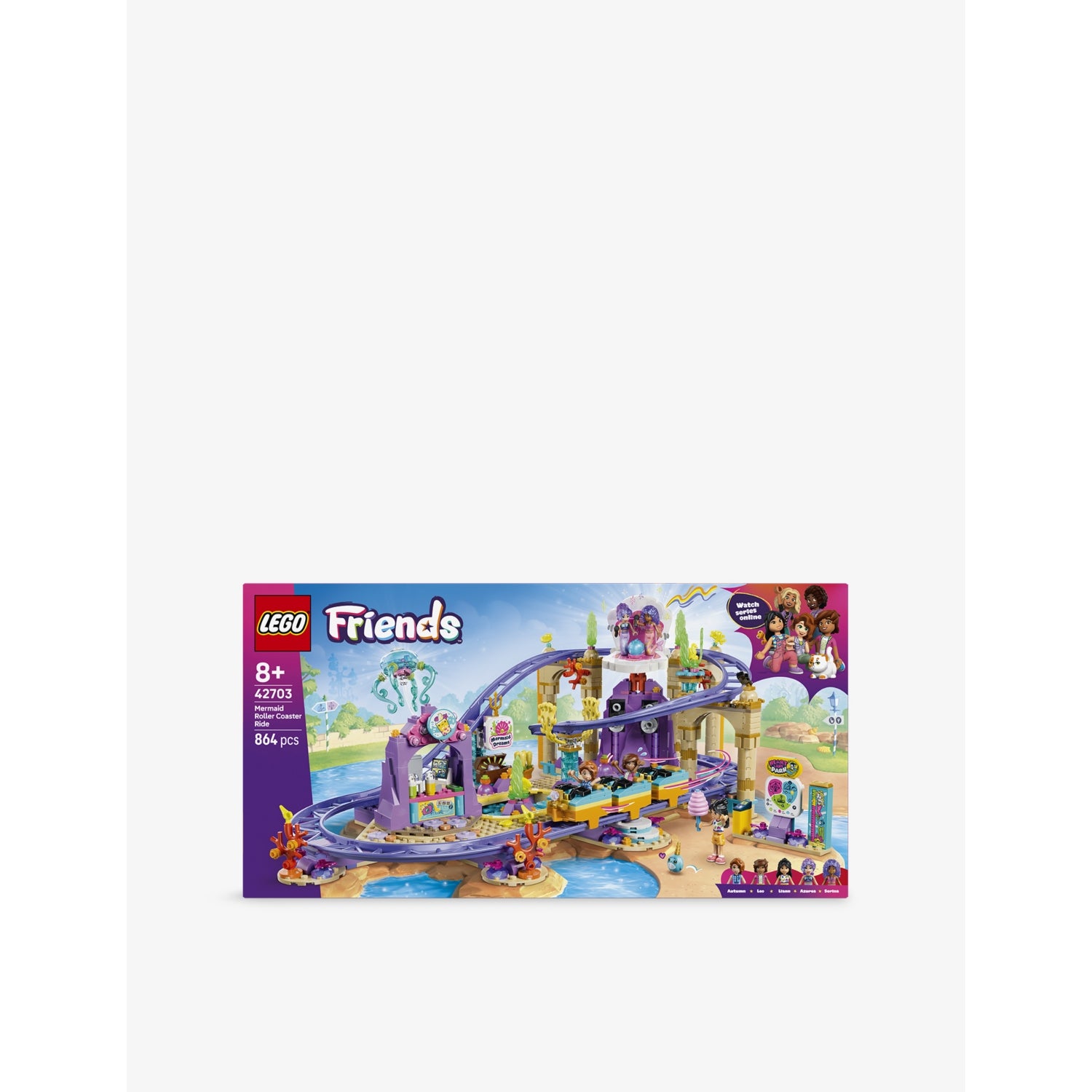LEGO Friends Mermaid Roller Coaster playset 864 pieces (British brand)