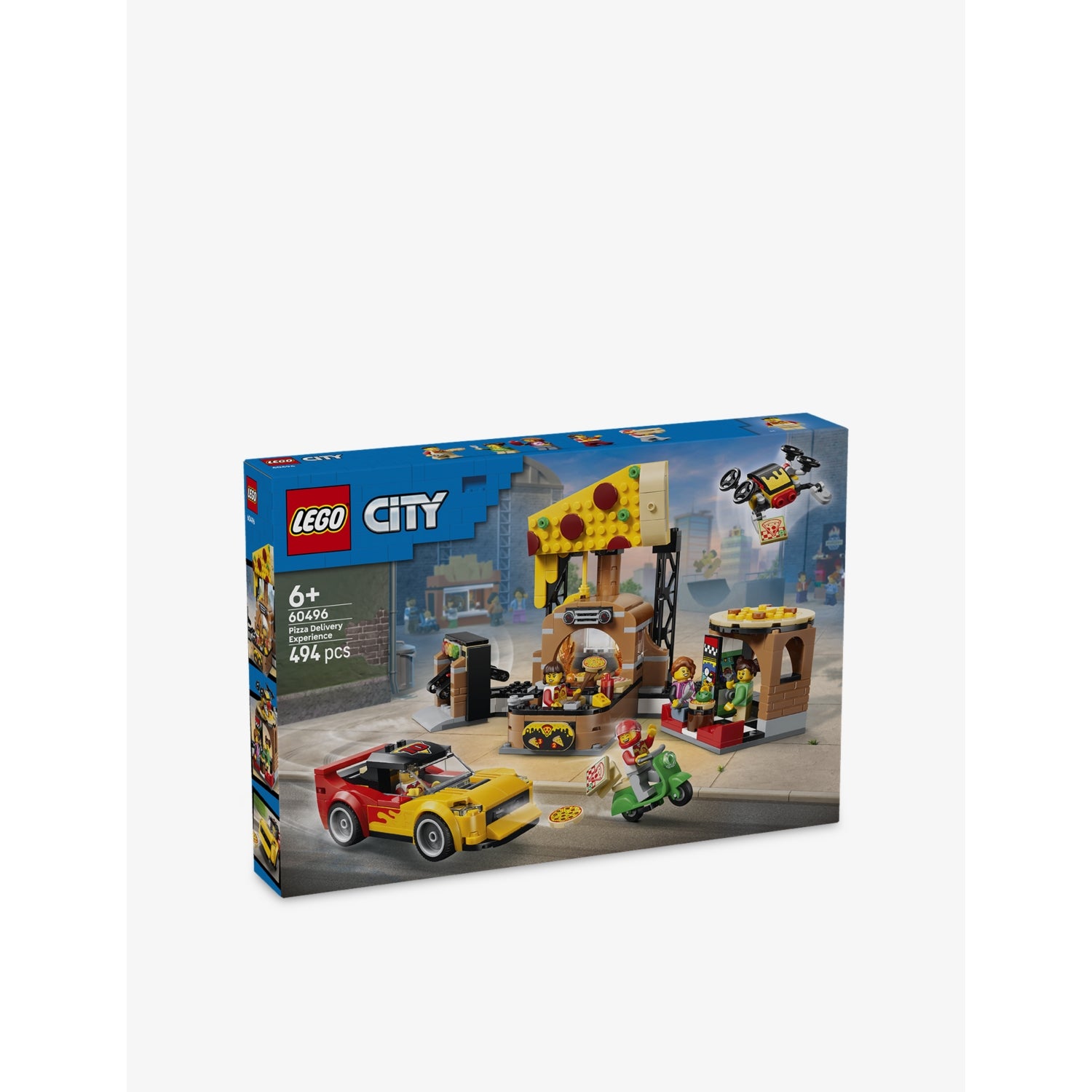 LEGO City 60496 pizza delivery playset 494 pieces (British brand)