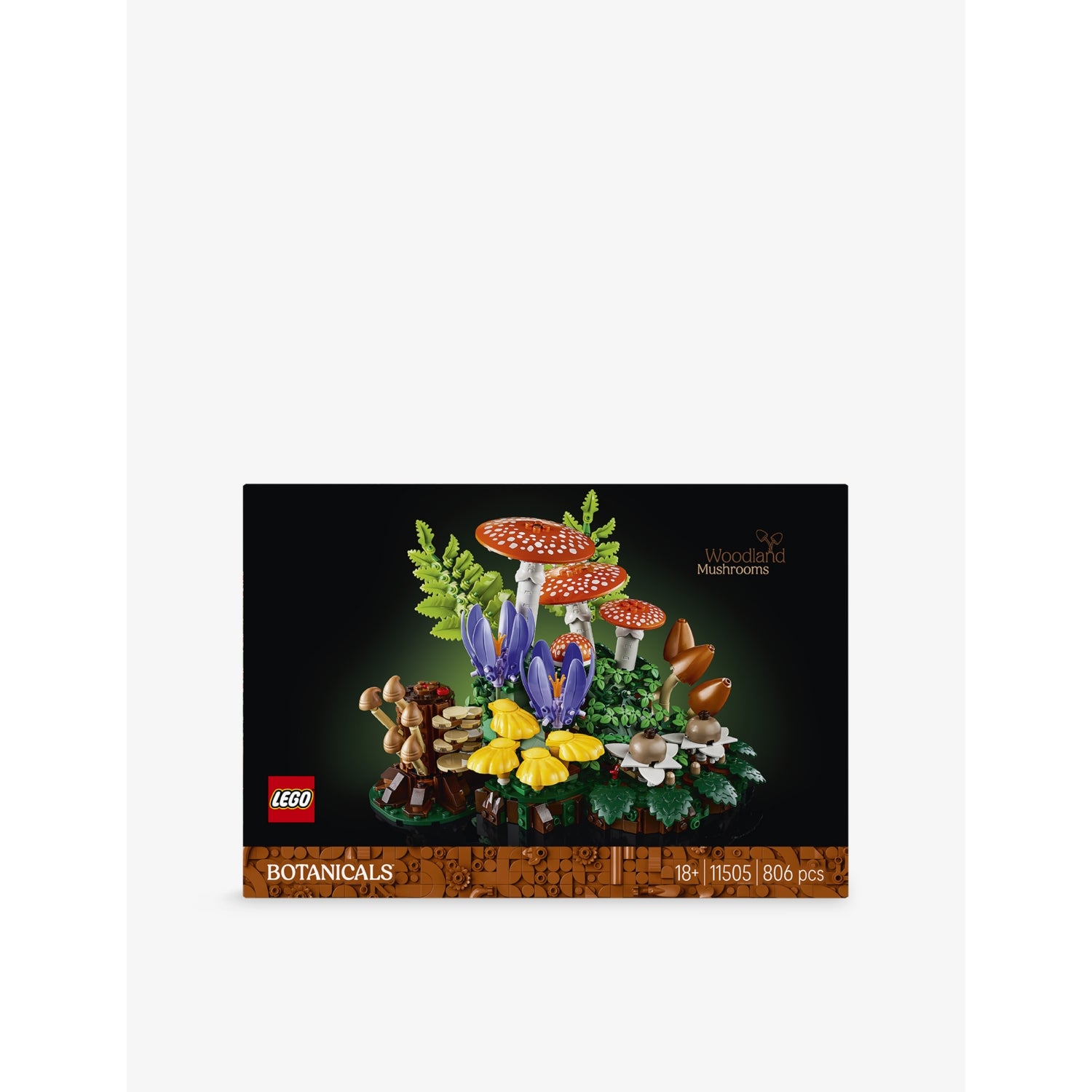 LEGO Botanicals Woodland Mushrooms building set 806 pieces, imported from the UK