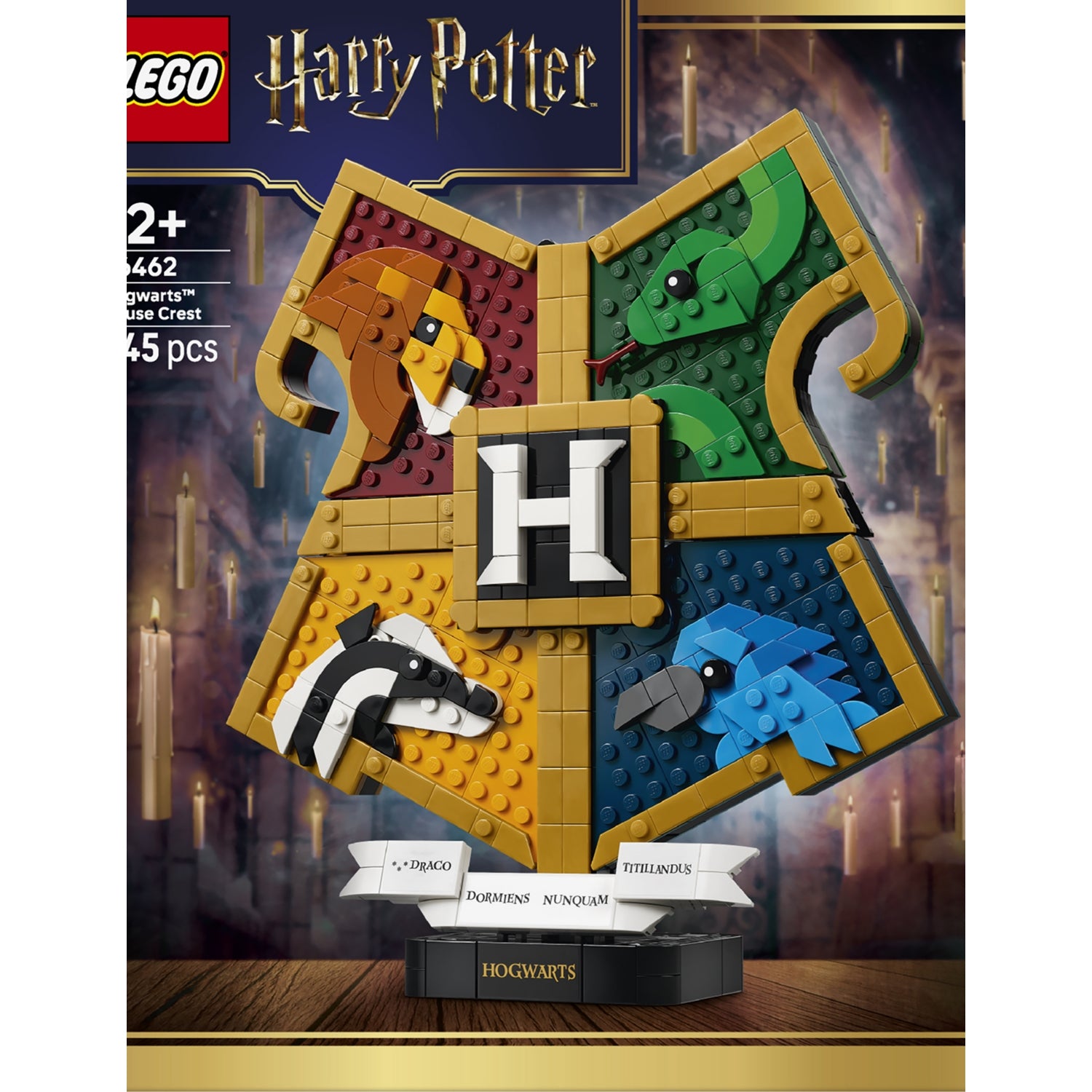 LEGO Harry Potter Hogwarts House Crest building set, 545 pieces (British brand)
