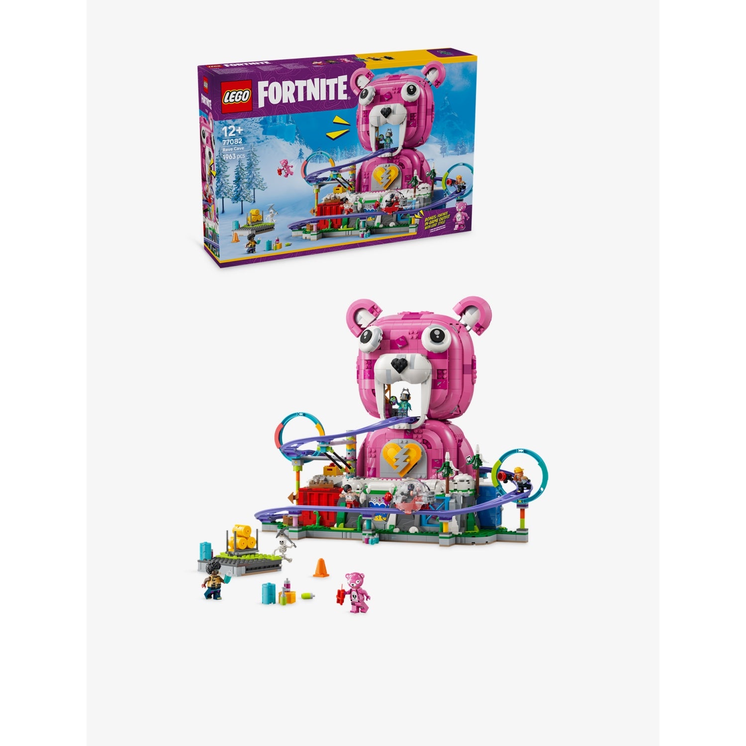 LEGO Fortnite Rave Cave playset 77082 - British product
