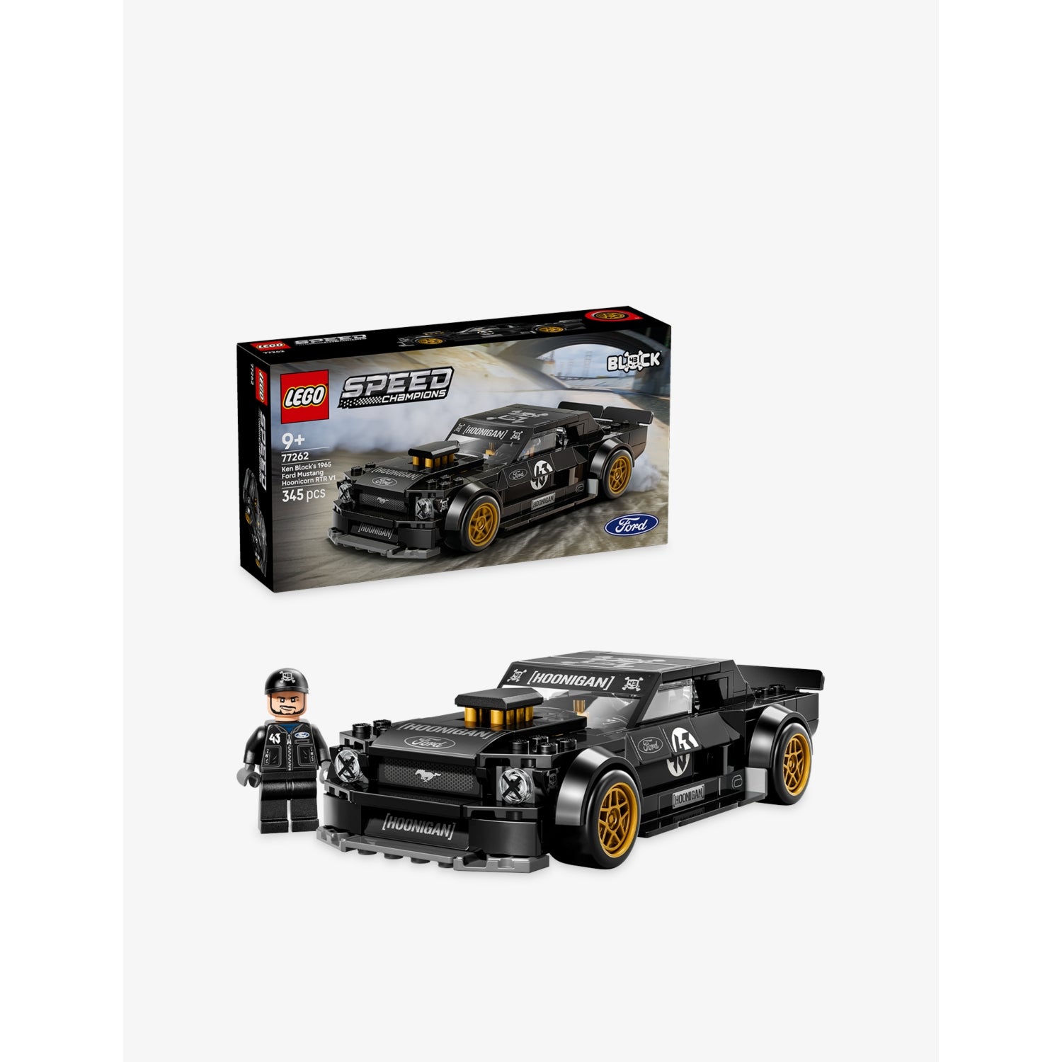 LEGO Speed Champions Hoonicorn Mustang set 345 pieces, UK version