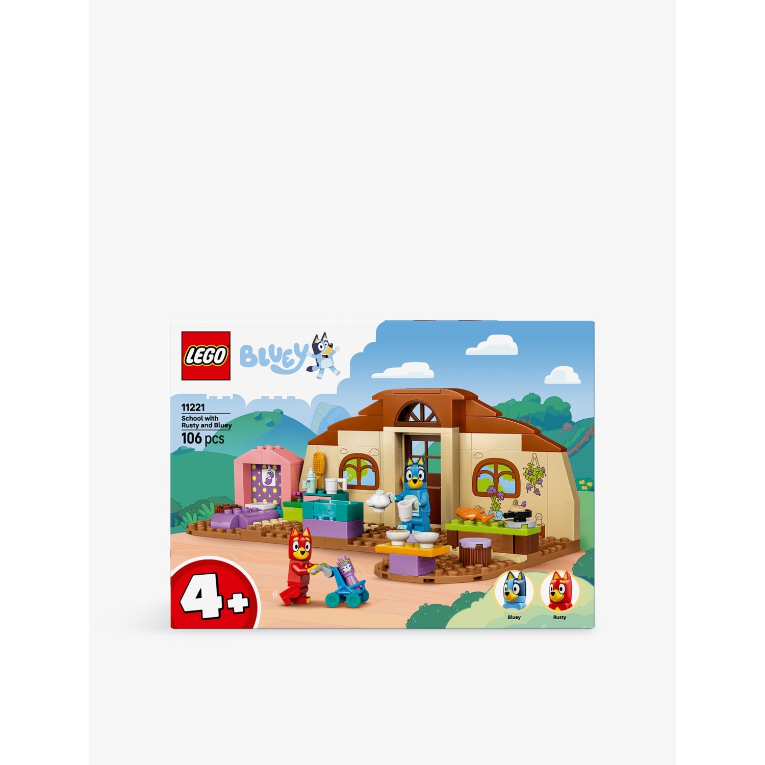 LEGO Bluey School with Rusty playset, 106 pieces - British product