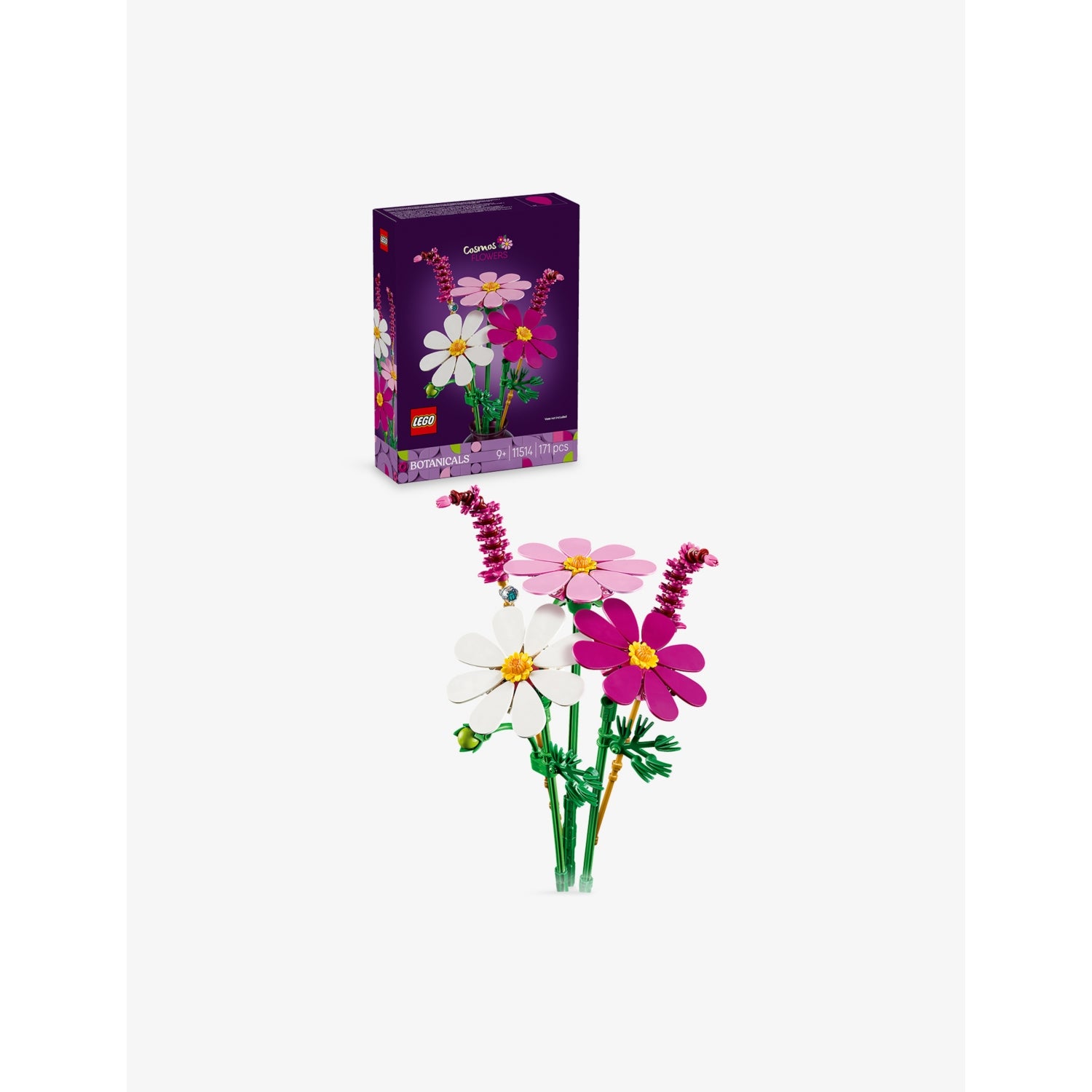 LEGO Botanicals Cosmos Flowers building set 171 pieces - British product