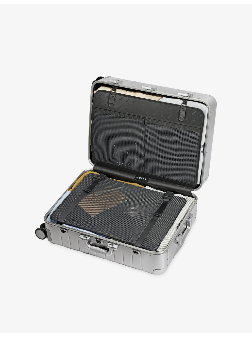 Away medium aluminium suitcase 66cm - British product