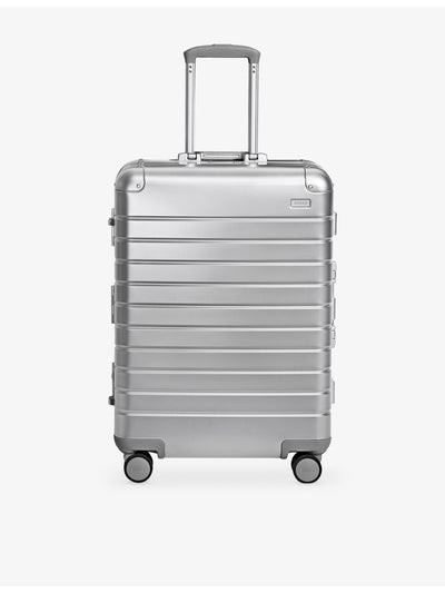 selfridges Away Medium Aluminium Edition Suitcase 66cm- Buy online at McGrocer