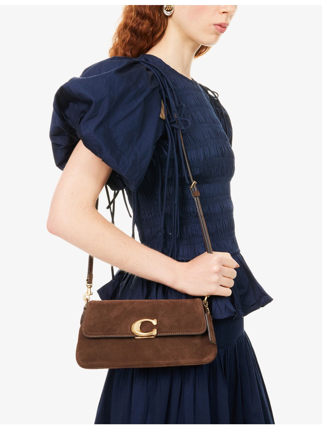 Coach Jet suede shoulder bag 24.8cm wide, UK version