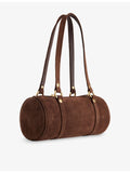 Coach suede barrel bag top-handle 27.5cm, imported from the UK