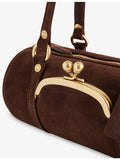 Coach suede barrel bag top-handle 27.5cm, imported from the UK