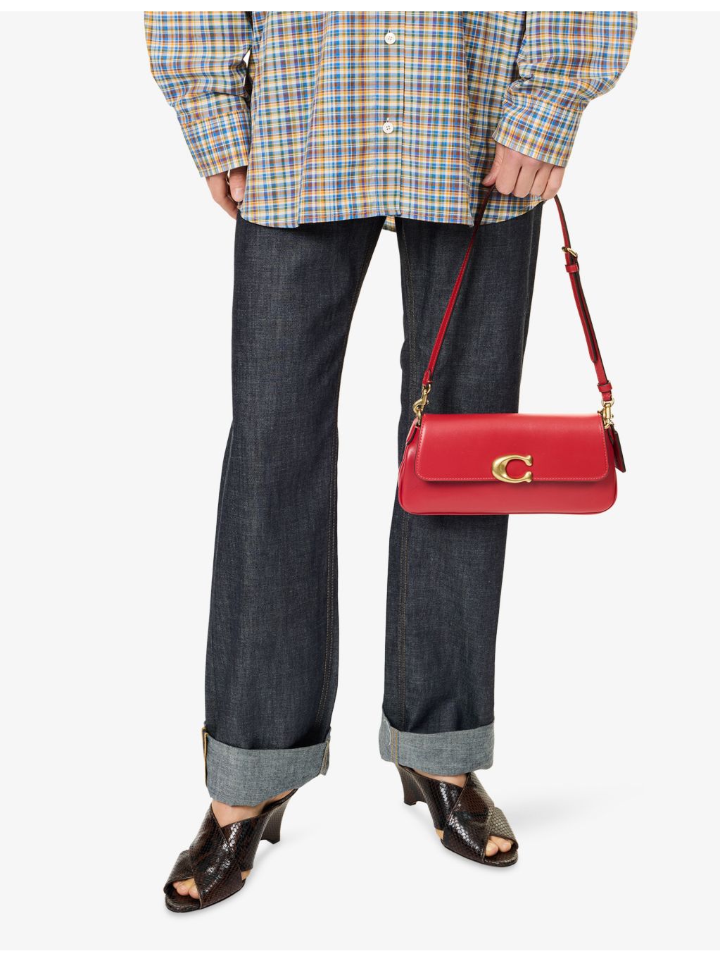Coach Jet leather shoulder bag (British brand)