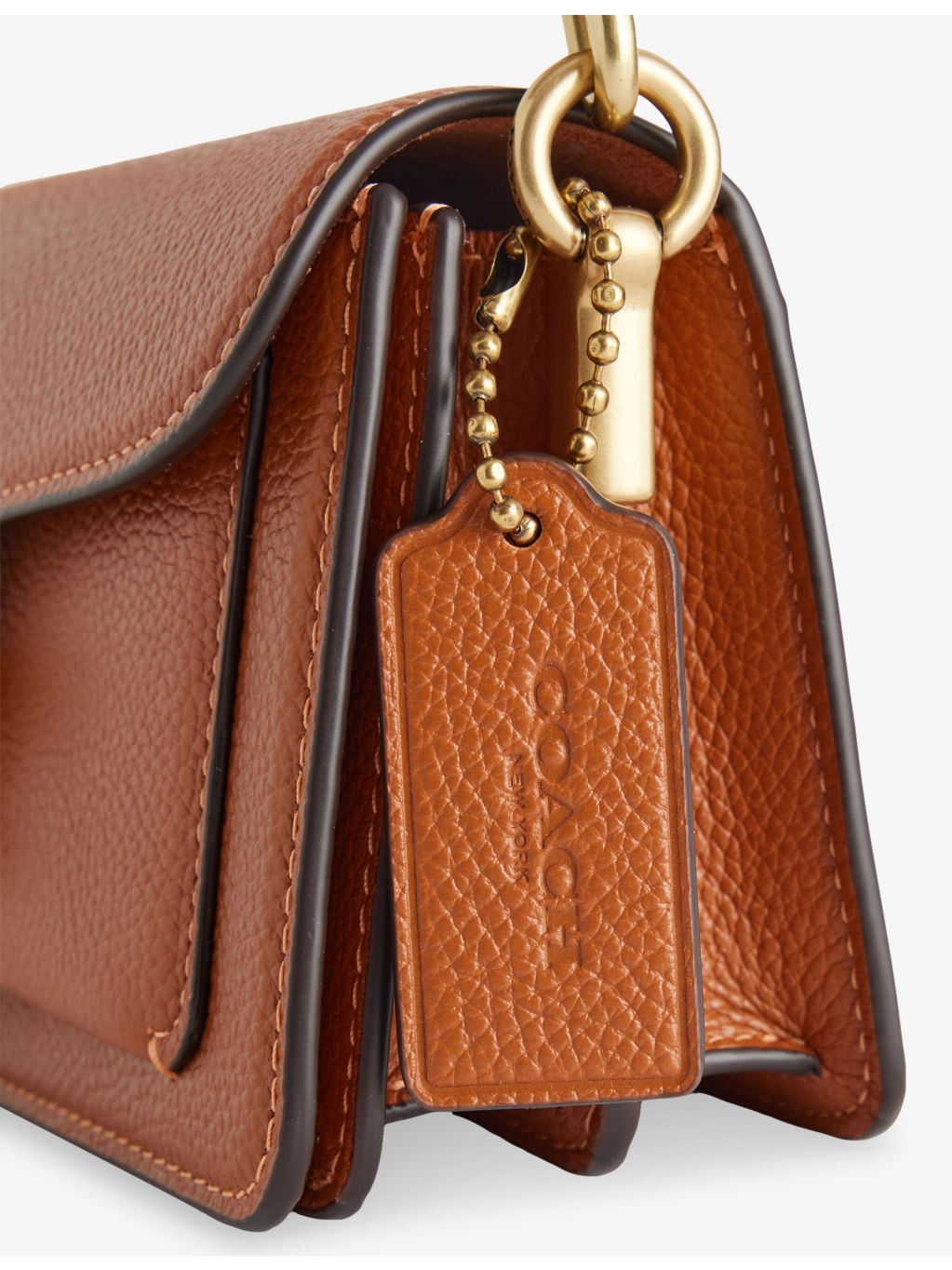 Coach Tabby 20 leather shoulder bag with gold hardware, UK version