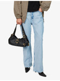 Coach Drifter three-compartment leather shoulder bag, UK version