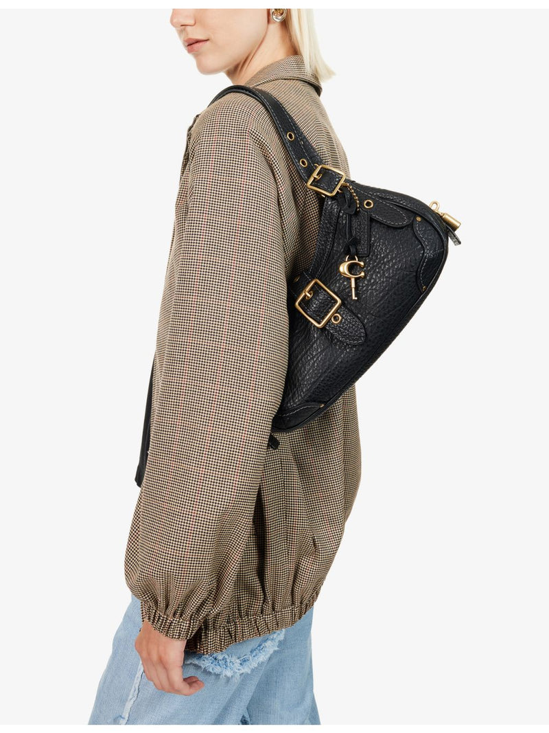 Coach Drifter three-compartment leather shoulder bag, UK version