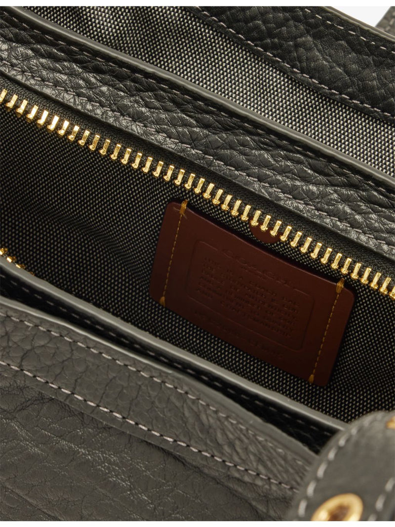 Coach Drifter three-compartment leather shoulder bag, UK version