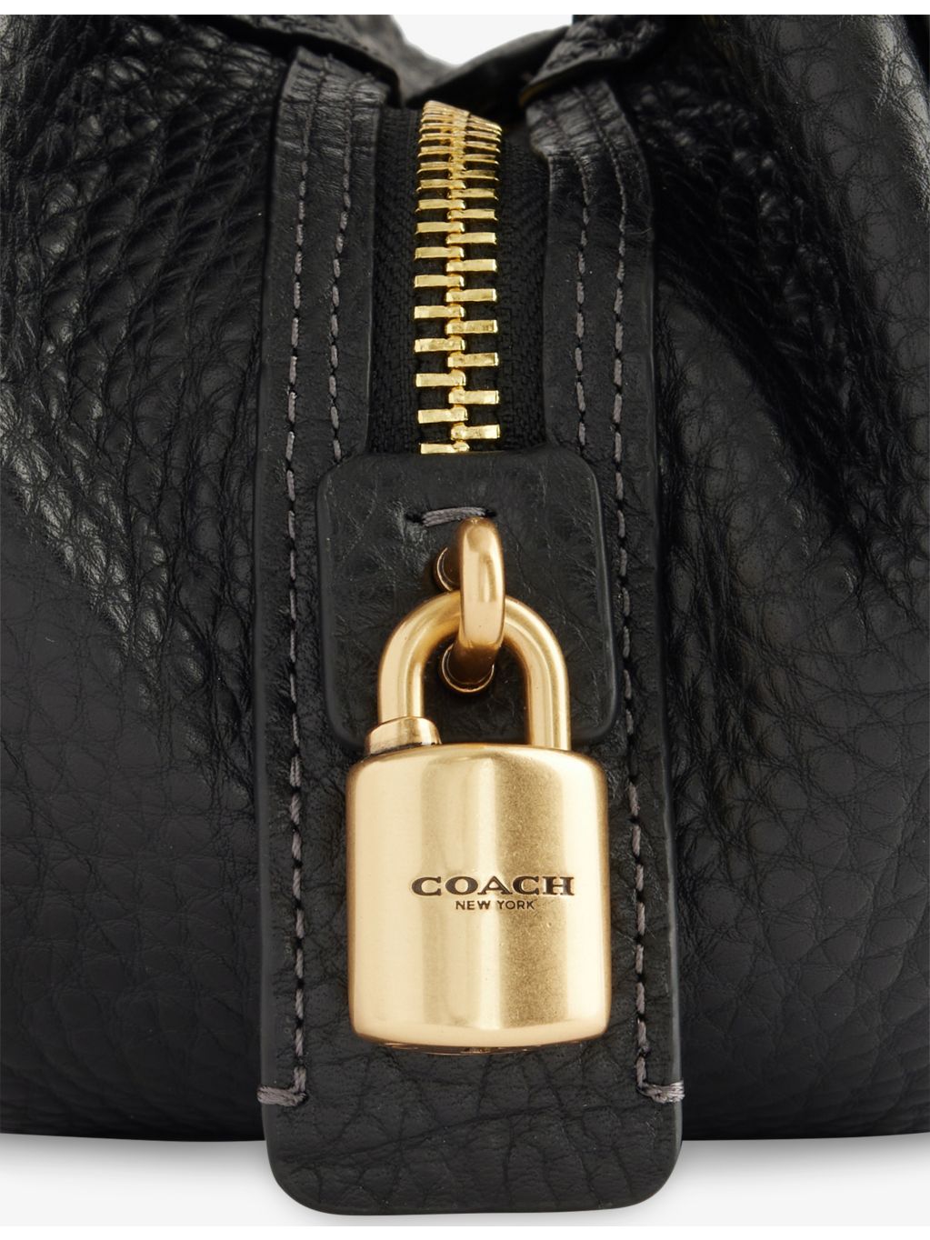 Coach Drifter three-compartment leather shoulder bag, UK version