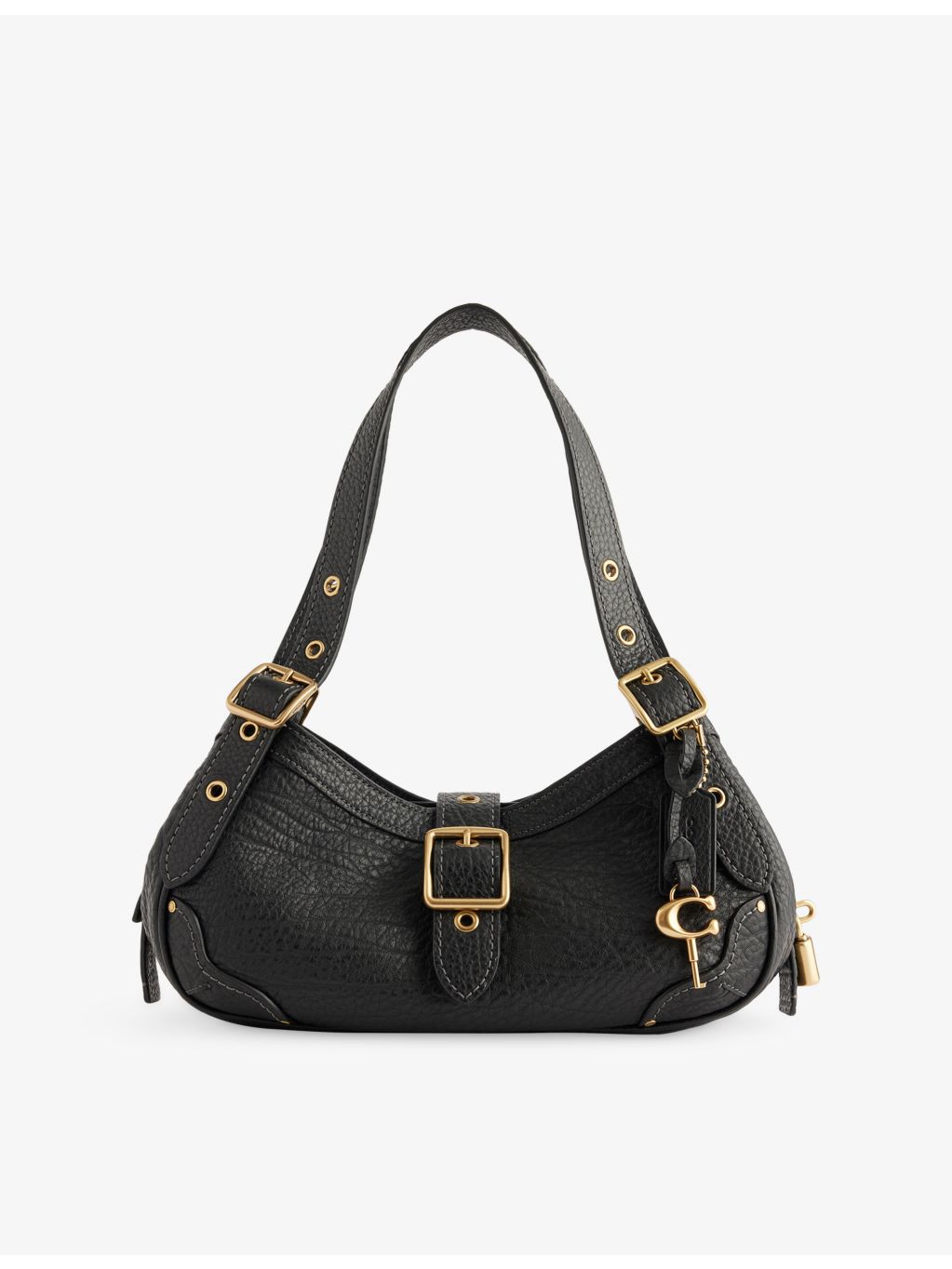 Coach Drifter three-compartment leather shoulder bag, UK version