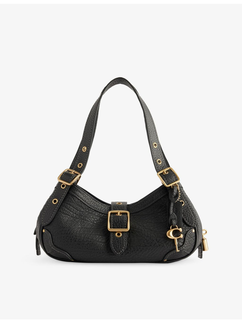 Coach Drifter three-compartment leather shoulder bag, UK version